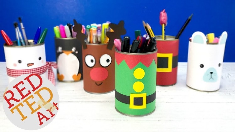 DIY Elf Pencil Pot - Christmas Crafts Kids Elf Candy Holder
