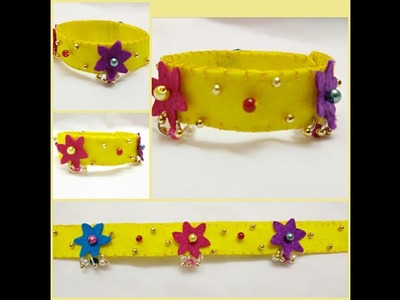 DIY Felt Bracelet | How To Make a Bracelet| Design a Bracelet