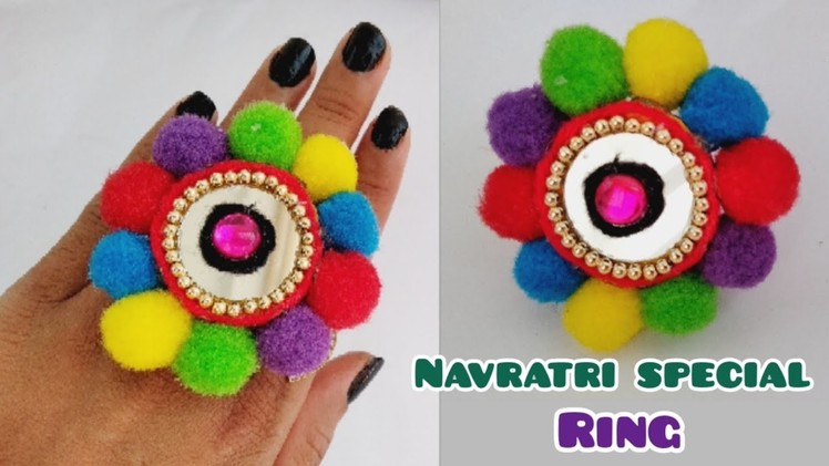 DIY Finger Ring | Navratri Special jewellery | Ornaments |Garba Jewellery At Home | Part - 1, 2018