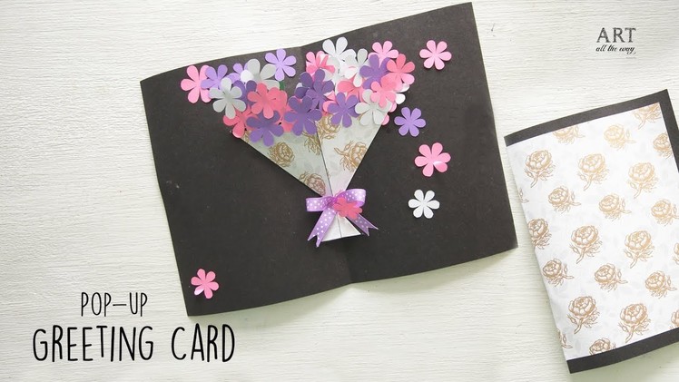 DIY Flower Bouquet Pop up Card | Handmade Card