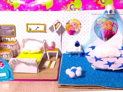 DIY Miniature Doll Bedroom for BARBIE Hacks And Crafts