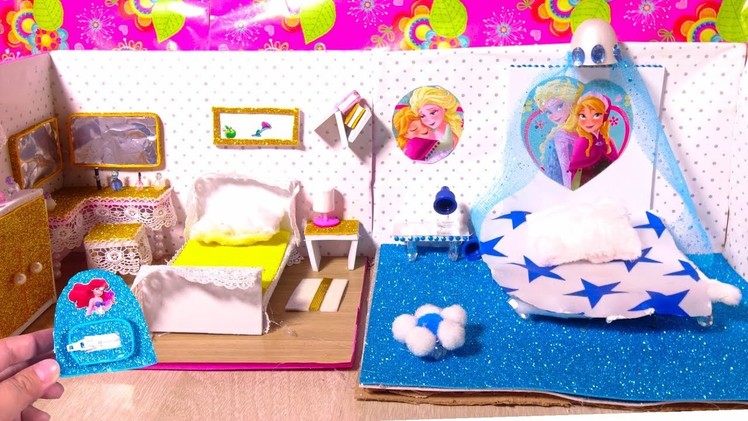 DIY Miniature Doll Bedroom for BARBIE Hacks And Crafts