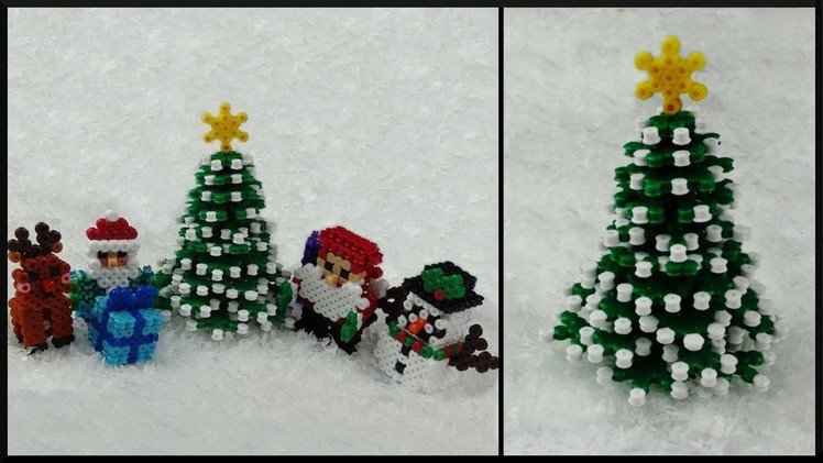 DIY | Part 2 | Perler Beads 3D Christmas Tree | Decoration | 3D Bügelperlen Weihnachtsbaum