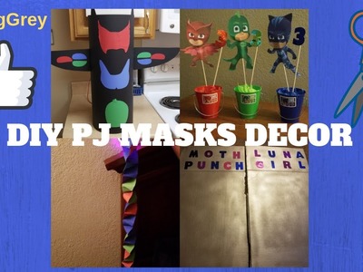 DIY PJ MASKS DECORATIONS | CRAFTS | BIRTHDAY PARTY