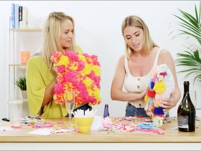 DIY Pom Pom Pillow | The D.I.Wine Show