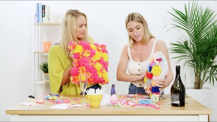 DIY Pom Pom Pillow | The D.I.Wine Show