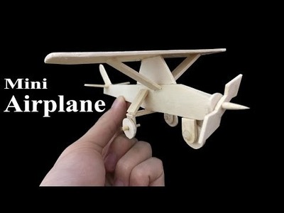 Diy Popsicle stick Airplane , Art and crafts, easy crafts