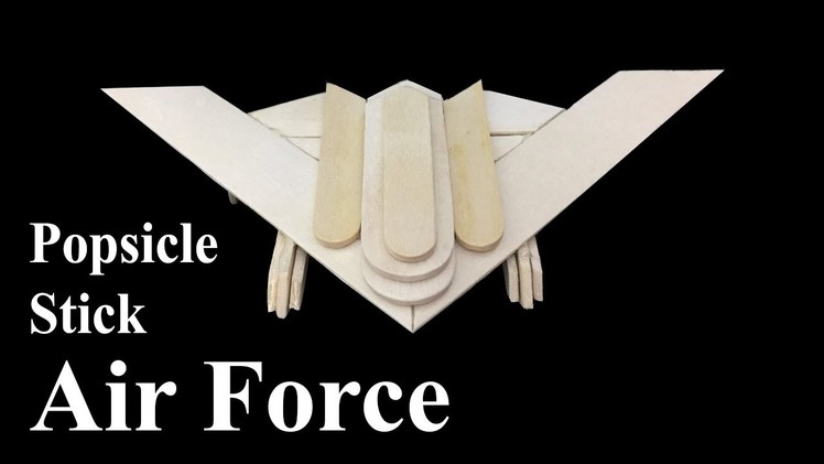 Diy Popsicle stick Plane : Air force, Art and Crafts, Easy Crafts at Home