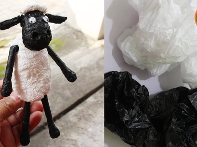 DIY Shaun the Sheep Action Figures from Unused Plastic Bag - Buba Kids Toys