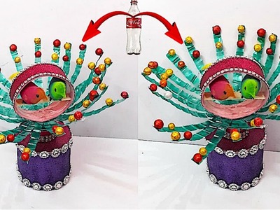DIY-showpiece from waste plastic bottle at home|Best out from waste