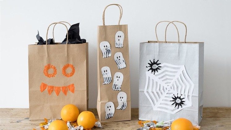 DIY : Trick or treat bags for Halloween by Søstrene Grene