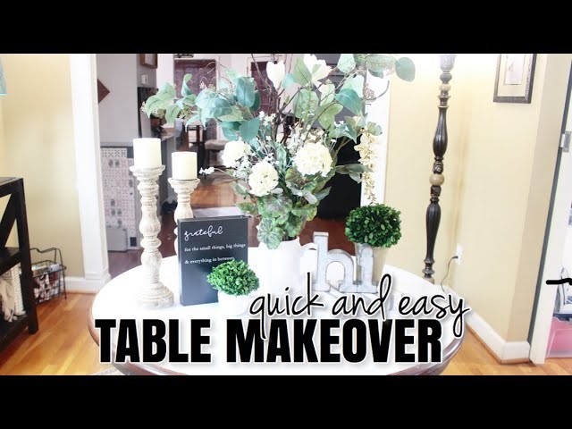 EASY Table Makeover! | DIY On A Budget | At Home With Quita