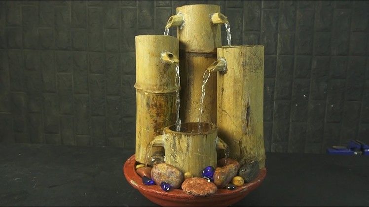 How to Build Bamboo Waterfall Fountain, Easy Crafts DIY