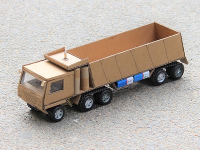 How to make a truck from cardboard DIY