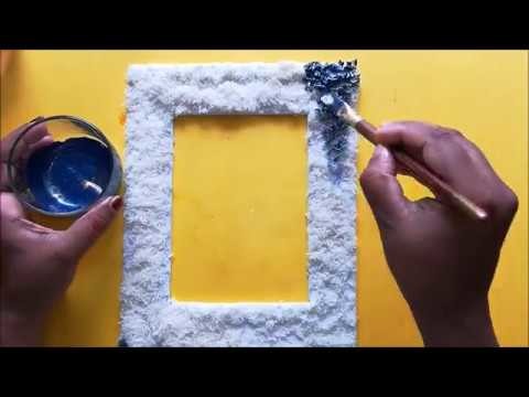 How to make Photo Frame | DIY | Rice art