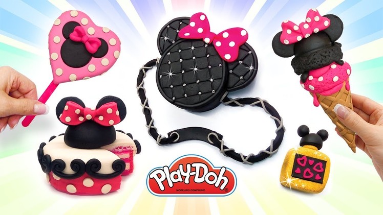 Play Doh Minnie Mouse & Mickey Mouse  Treats and Stuff. Play Doh Video Compilation. Crafts for Kids