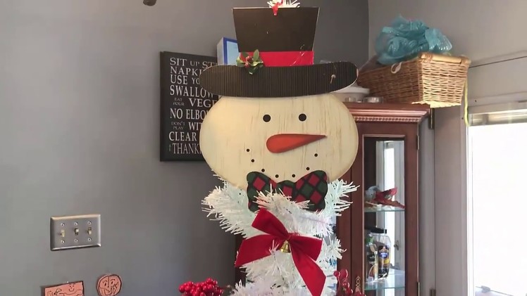 Snowman Christmas Tree Dollar Tree DIY