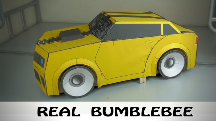 V2.0 DIY Amazing Kids Bumblebee Transformer Costume out of Cardboard