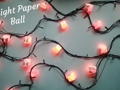 A Light Paper Ball | LED lighting Decoration Idea