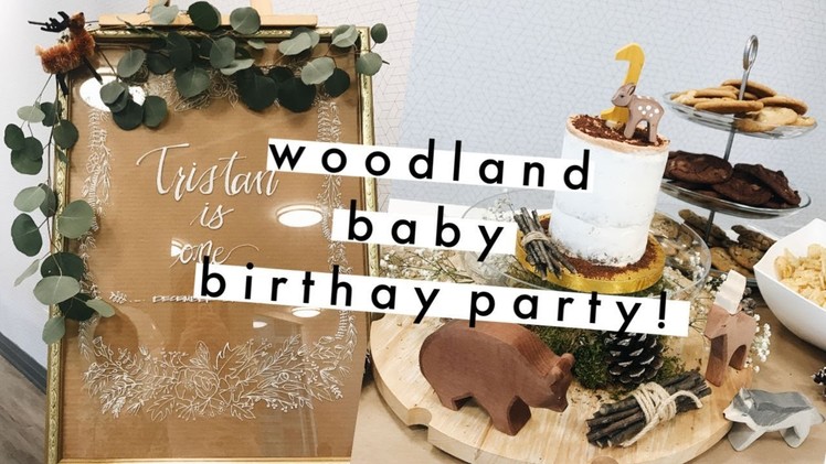 A pinterest woodland baby birthday! | DIY holiday decor | vlogmas day 3
