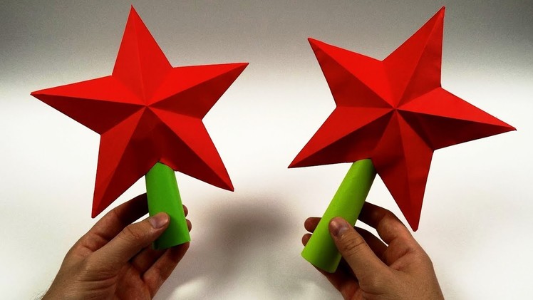 CHRISTMAS CRAFTS Simple 3D Paper Stars.