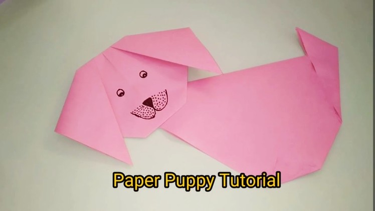 Cute Paper Puppy Origami Making Easy Tutorial Step By Step for Kids | Puppy Origami Tutorial