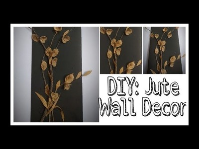 DIY: 3D jute wall decor. wall hanging