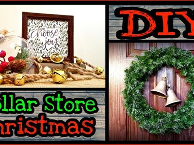 DIY Christmas Farmhouse Decor. Dollar tree DIY Christmas decorations