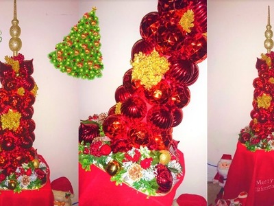 DIY Christmas Ornament Tree | Cooks Looks & DIYs