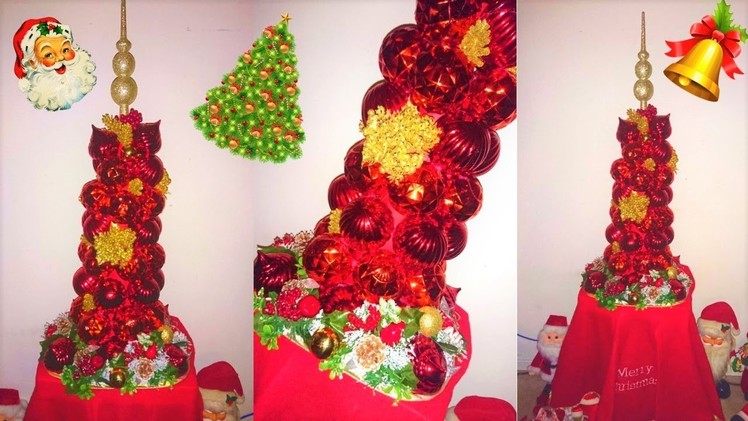 DIY Christmas Ornament Tree | Cooks Looks & DIYs