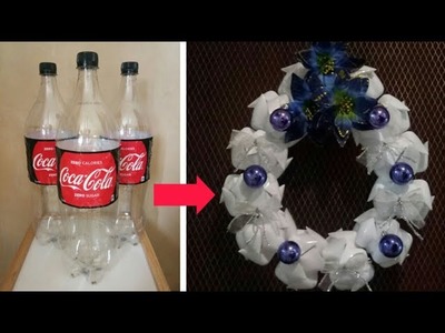 DIY Christmas Wreath I Empty Plastic Bottles I Best out of waste