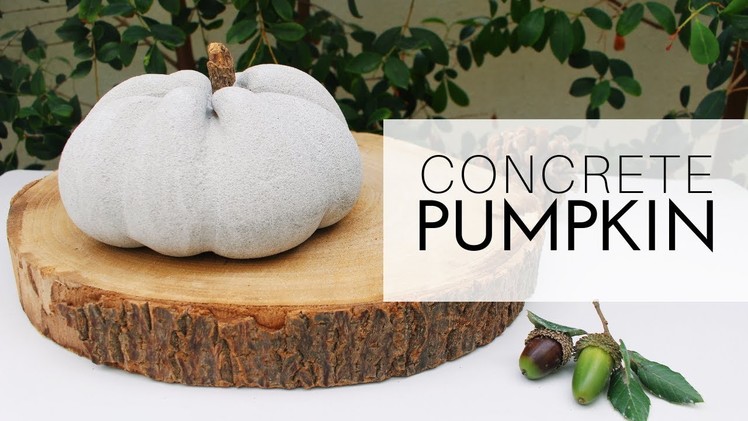 DIY - Concrete Pumpkin