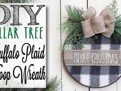 DIY Dollar Tree Christmas Hoop Wreath | 7 of 12 Days of Christmas