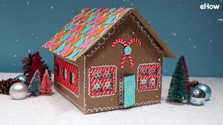 DIY Gingerbread House Gift Wrap