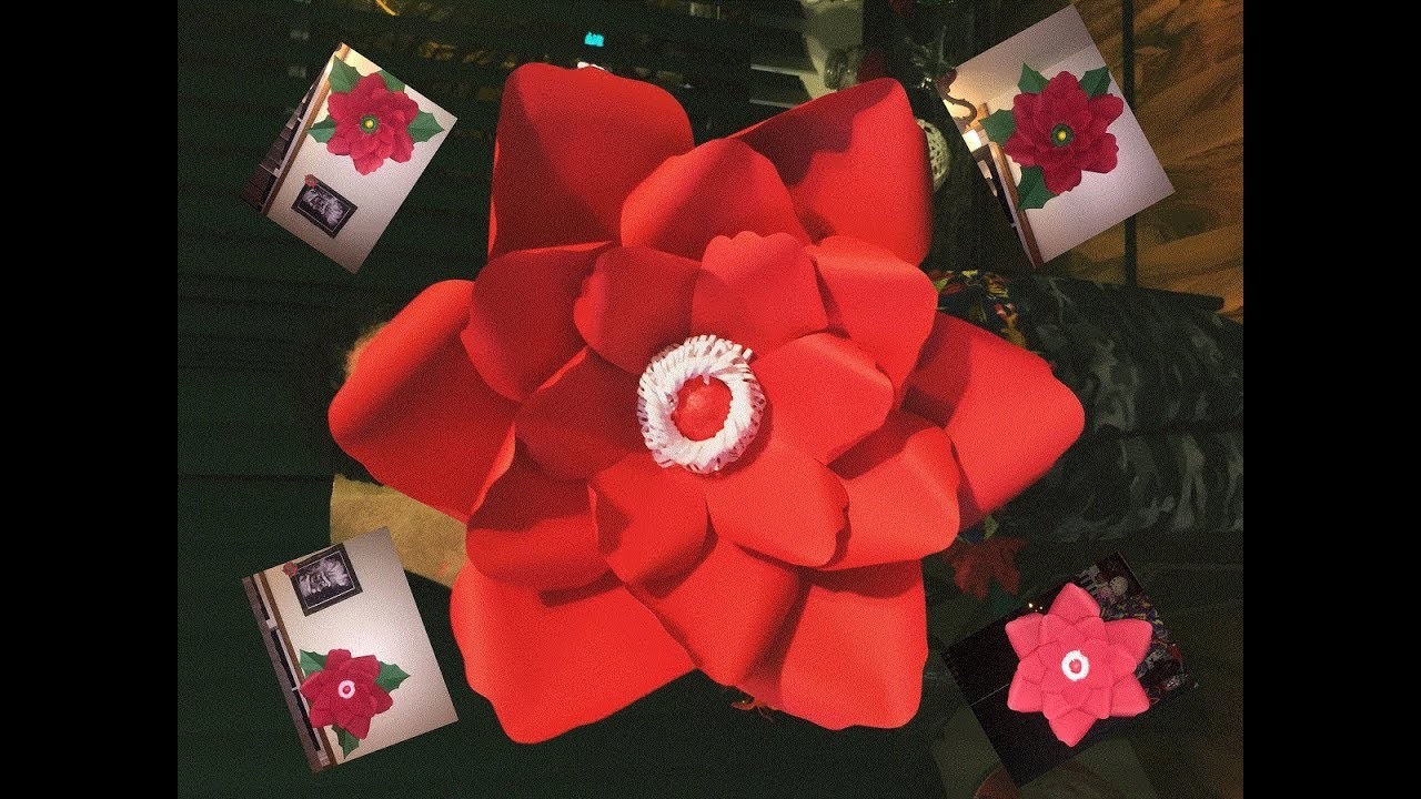 diy-how-to-make-a-christmas-flower-como-hacer-una-flor-navide-a