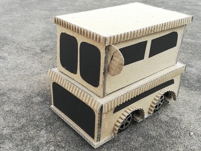 DIY Luxury Double Decker Bus | How to Make a Hi-tech Double Decker Bus Easy