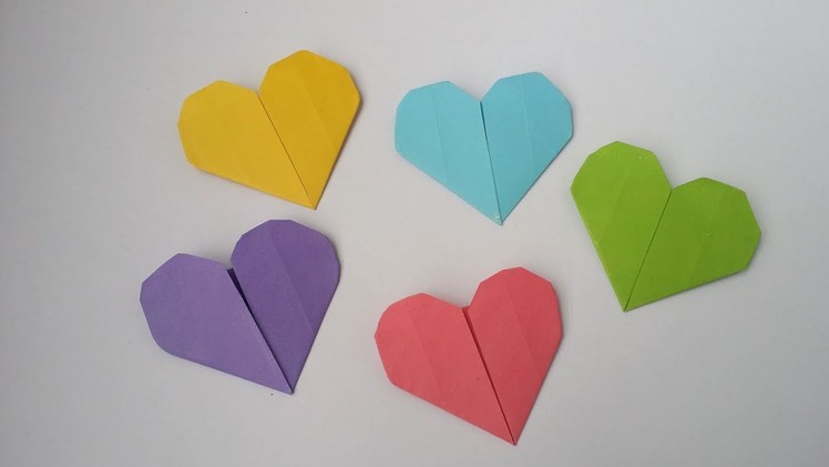 DIY: Origami Heart!!! How to Make Easy Paper Heart With Colour Paper!!!