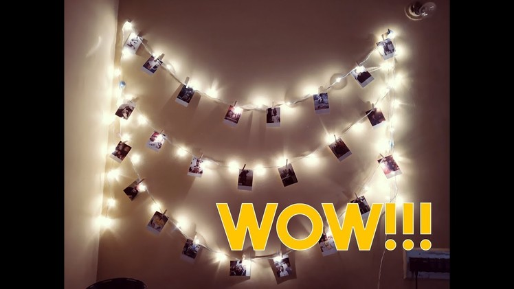 DIY Photo Fairy Light Wall Polaroid Room Decor Creating 2018
