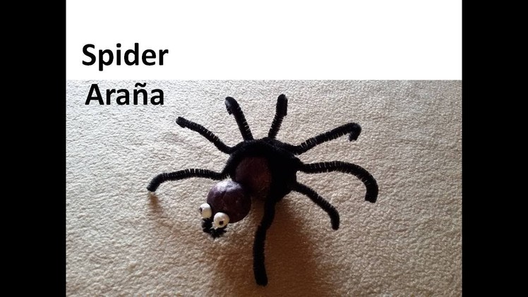 DIY Scary Spider - #Araña Manualidades Halloween