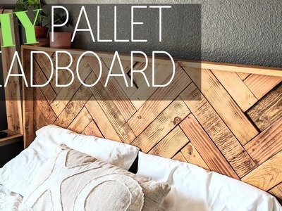 DIY Wall Mounted Headboard | Made Out of Free Pallets