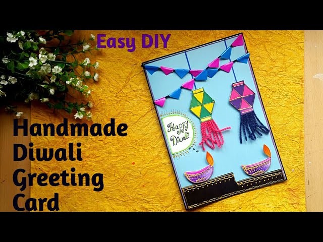 #diyDiwalicard #diwalicraft  DIY Diwali Greeting Card| Easy Diwali Card Making Idea #diwalicardidea