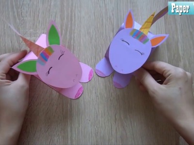 Easy paper Unicorn crafts || paper craft art
