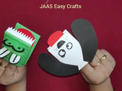 FINGER PUPPETS CROCODILE AND DOG | PAPER CUTTING CRAFTS |