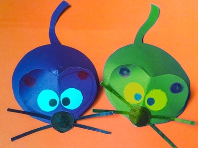 Funny paper mouse crafts ideas for your kids - art and craft ideas for kids