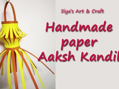 Handmade paper aakash kandil. kids craft paper lanterns. diwali home decoration ideas