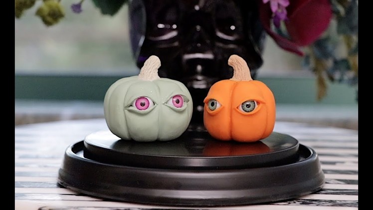 How to Carve 3D Mini Clay Pumpkins! ????