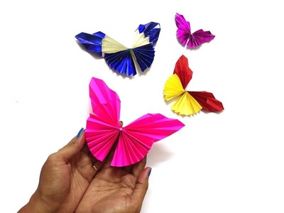 How to make a paper butterfly | Easy origami butterflies for beginners making | diy-paper crafts