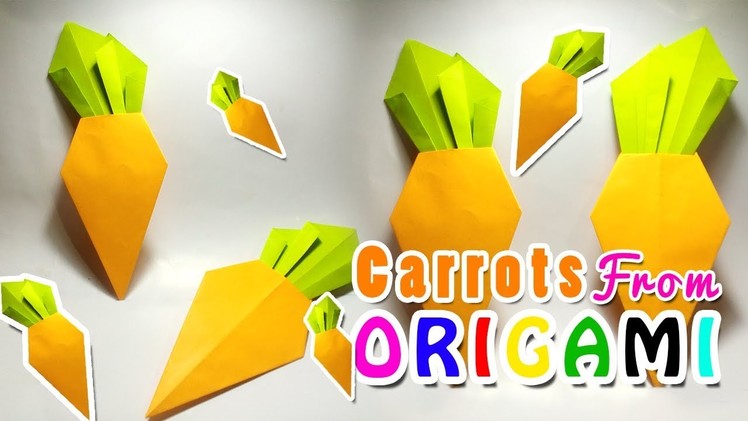 Make Fresh Carrot From Origami Paper