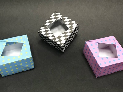 Origami Gift Box with one piece of paper