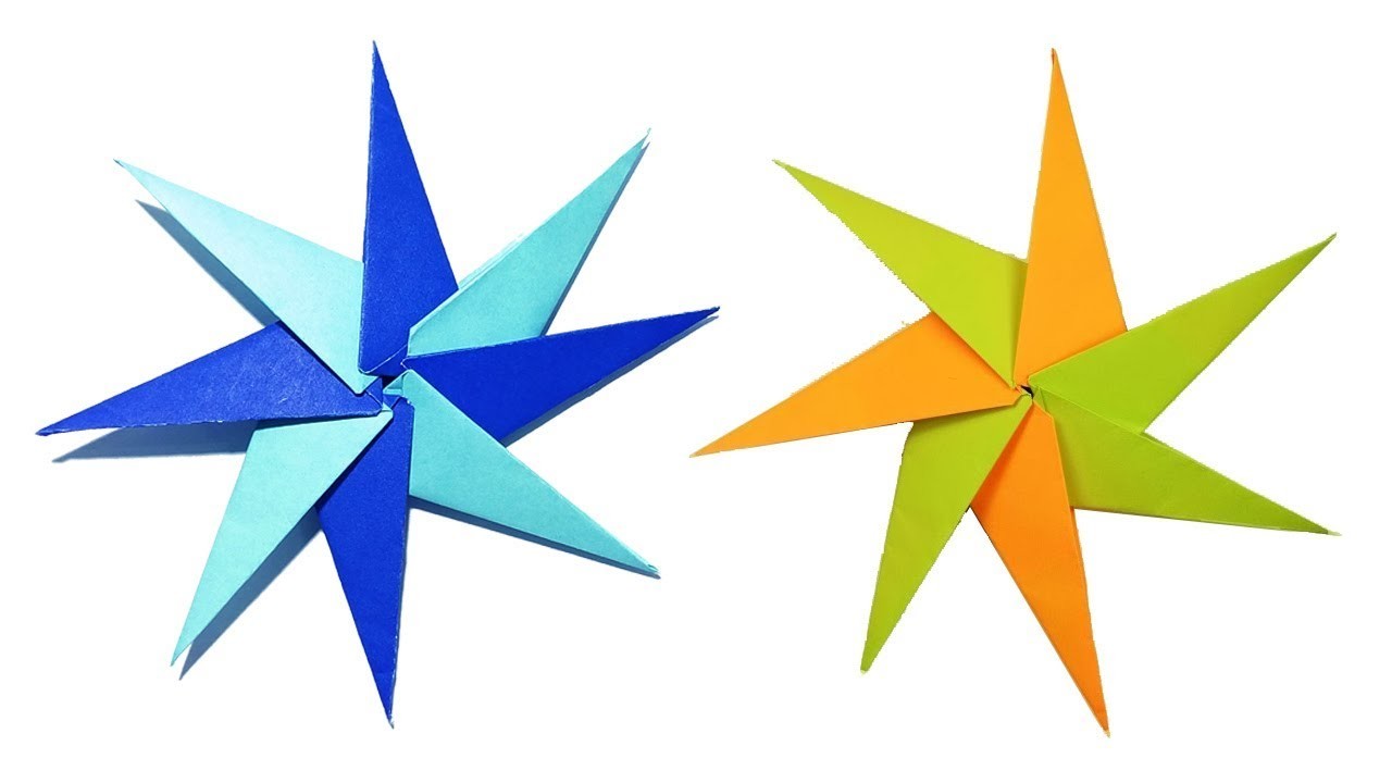 Origami Spinning Star Easy to Make Paper Spinning Star Kids Origami